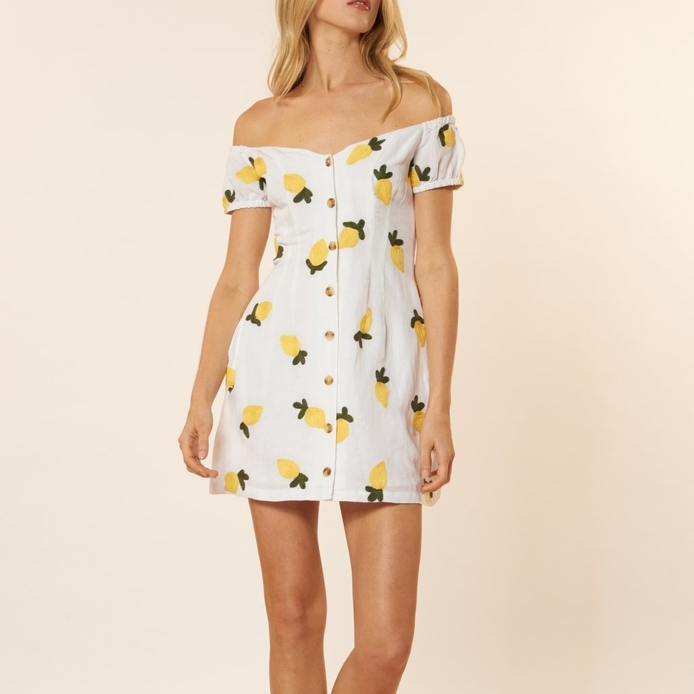 Red Carter Embroidered Dress